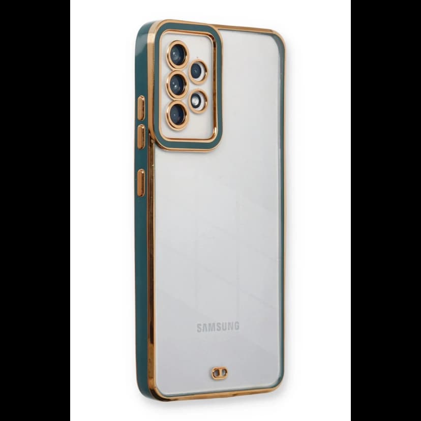 Newface Samsung Galaxy A33 5G Kılıf Liva Lens Silikon - Yeşil