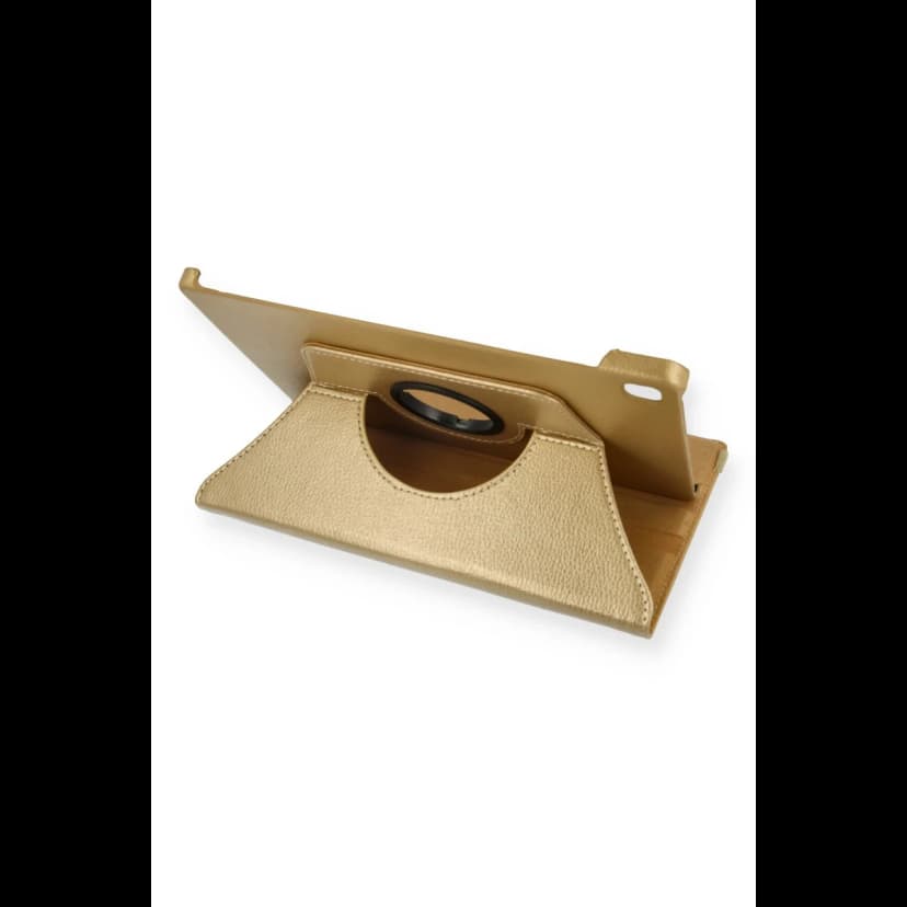Newface Samsung Galaxy T500 Tab A7 10.4 Kılıf 360 Tablet Deri Kılıf - Gold