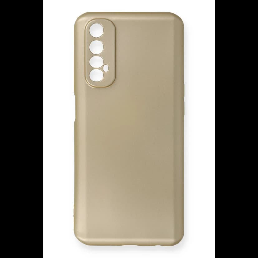 Newface Realme 7 Kılıf First Silikon - Gold