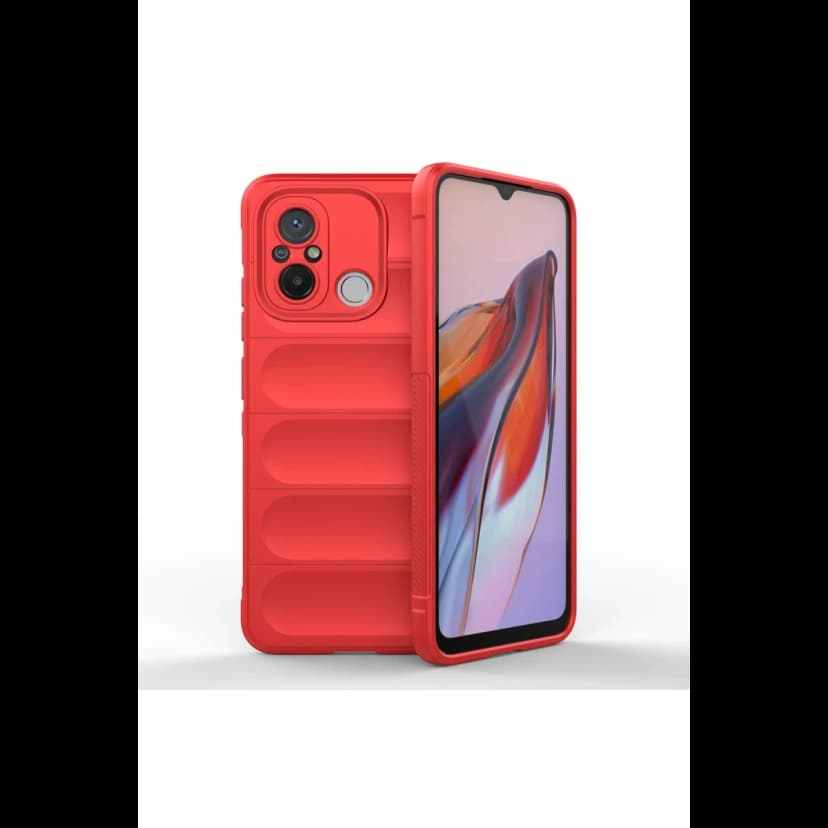 Newface Xiaomi Redmi 12C Kılıf Optimum Silikon - Kırmızı