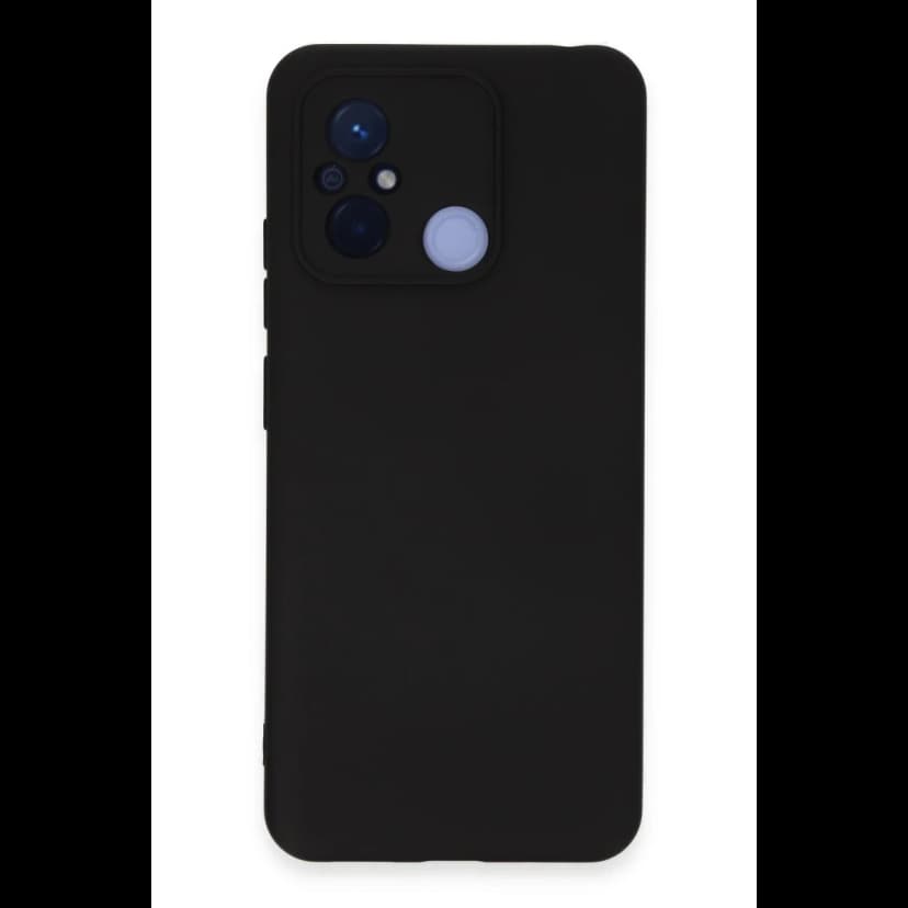 Newface Xiaomi Redmi 12C Kılıf Nano içi Kadife Silikon - Siyah