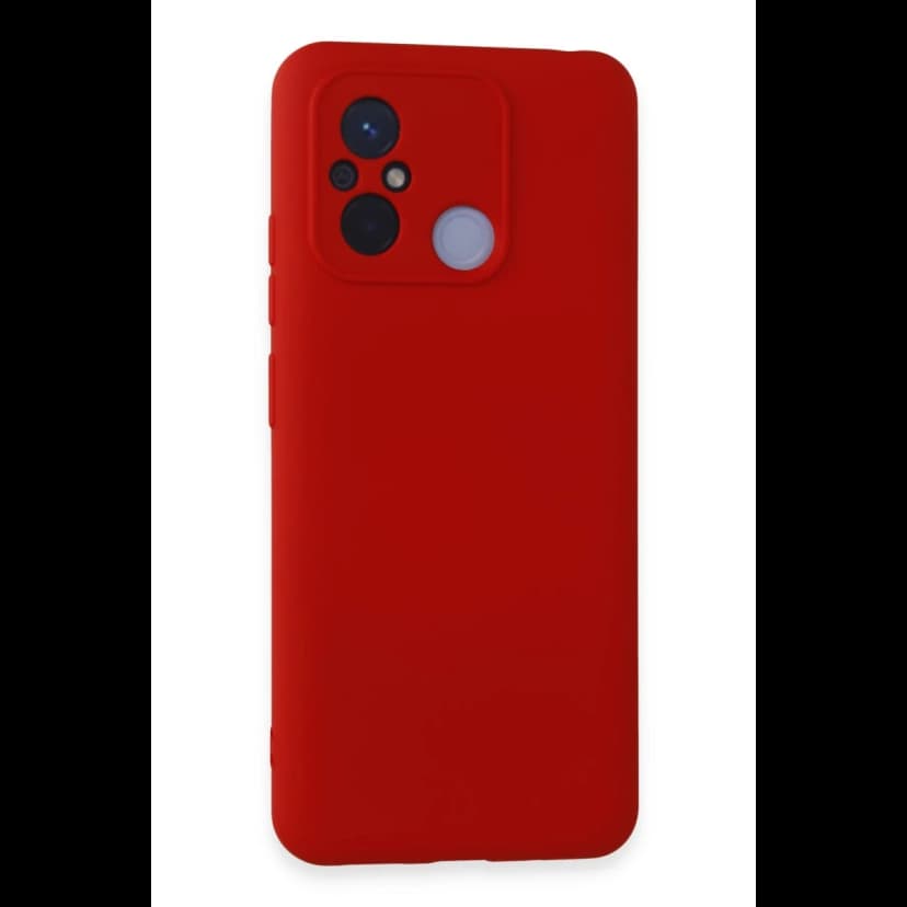 Newface Xiaomi Redmi 12C Kılıf Nano içi Kadife Silikon - Kırmızı