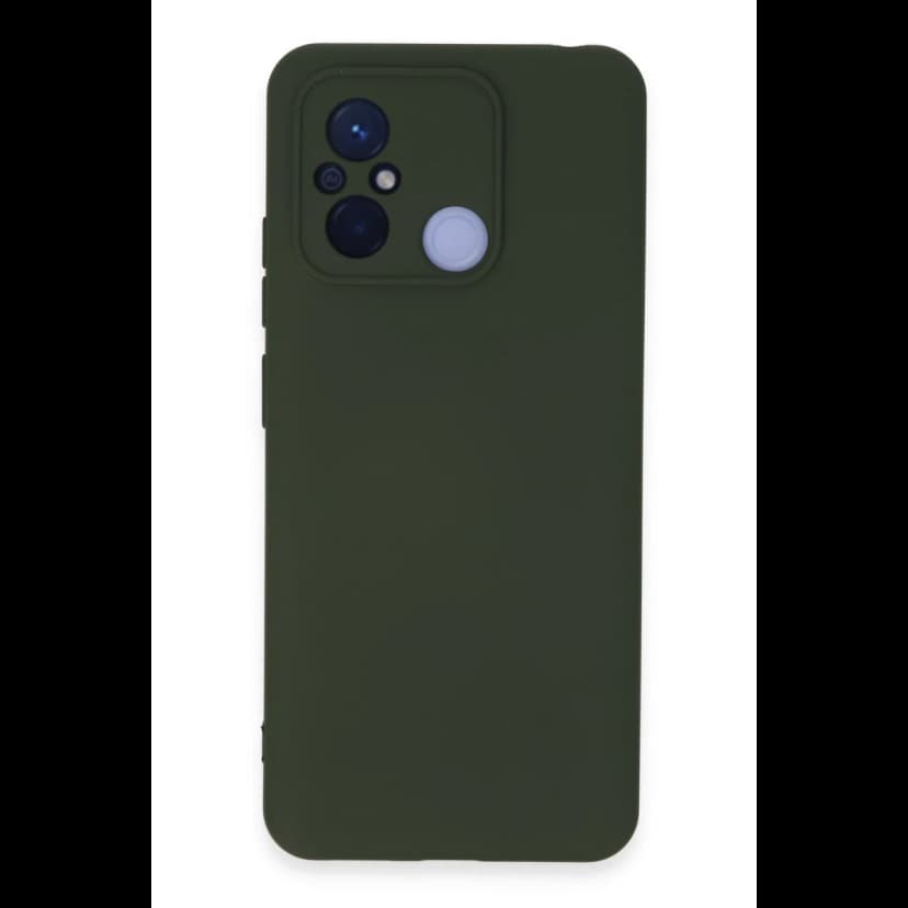 Newface Xiaomi Redmi 12C Kılıf Nano içi Kadife Silikon - Koyu Yeşil