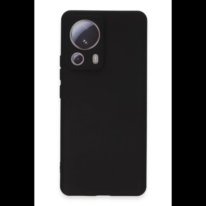Newface Xiaomi Mi 13 Lite Kılıf Nano içi Kadife Silikon - Siyah