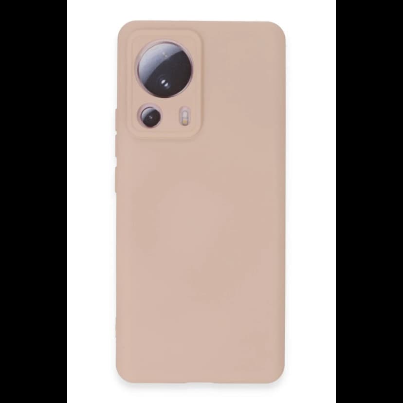 Newface Xiaomi Mi 13 Lite Kılıf Nano içi Kadife Silikon - Pudra