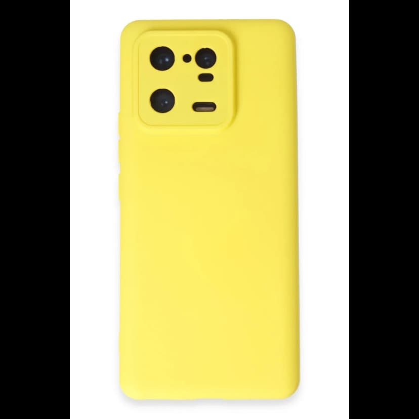 Newface Xiaomi Mi 13 Pro Kılıf Nano içi Kadife Silikon - Sarı