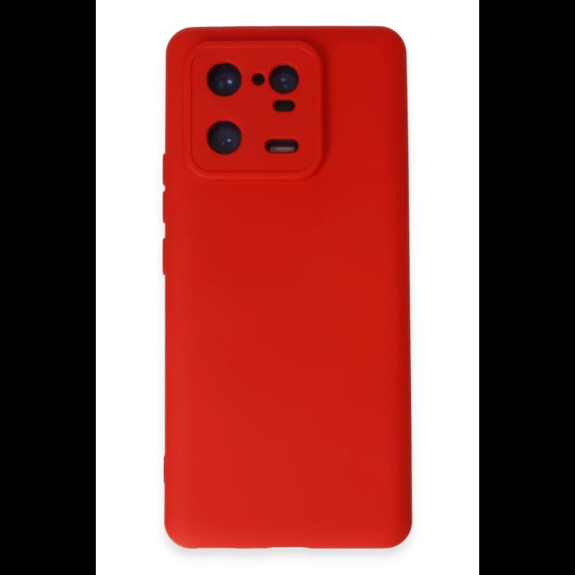 Newface Xiaomi Mi 13 Pro Kılıf Nano içi Kadife Silikon - Kırmızı