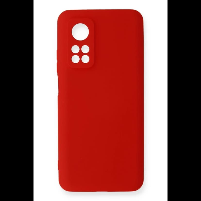 Newface Xiaomi Mi 10T Kılıf Nano içi Kadife Silikon - Kırmızı