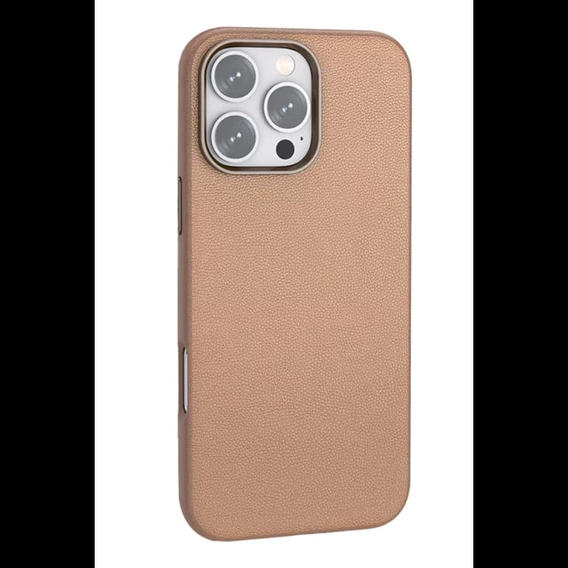 Joko Apple iPhone 16 Pro Max Wonder Deri Magsafe Kapak - Bronz