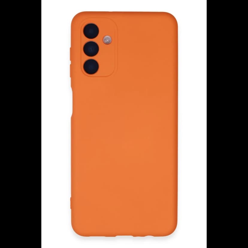 Newface Samsung Galaxy A24 4G Kılıf Nano içi Kadife Silikon - Turuncu