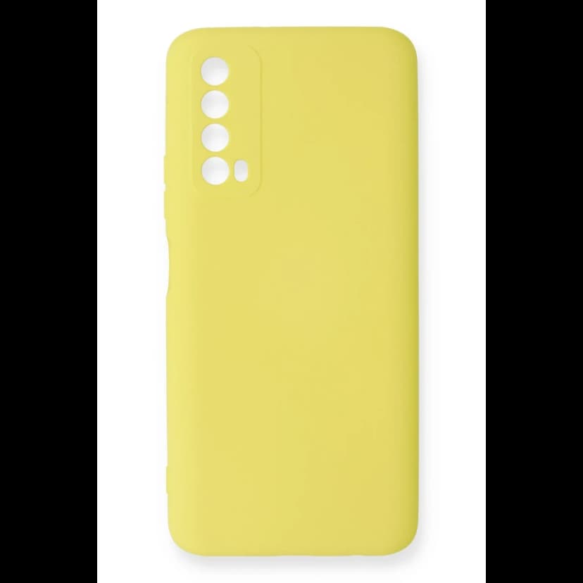 Newface Huawei P Smart 2021 Kılıf Nano içi Kadife Silikon - Sarı