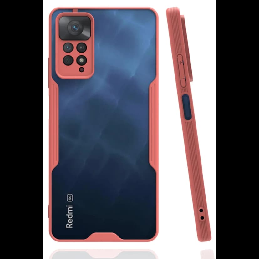 Newface Xiaomi Redmi Note 11 Pro Kılıf Platin Silikon - Pembe