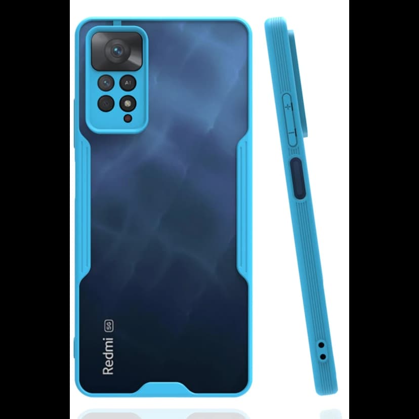 Newface Xiaomi Redmi Note 11 Pro Kılıf Platin Silikon - Mavi