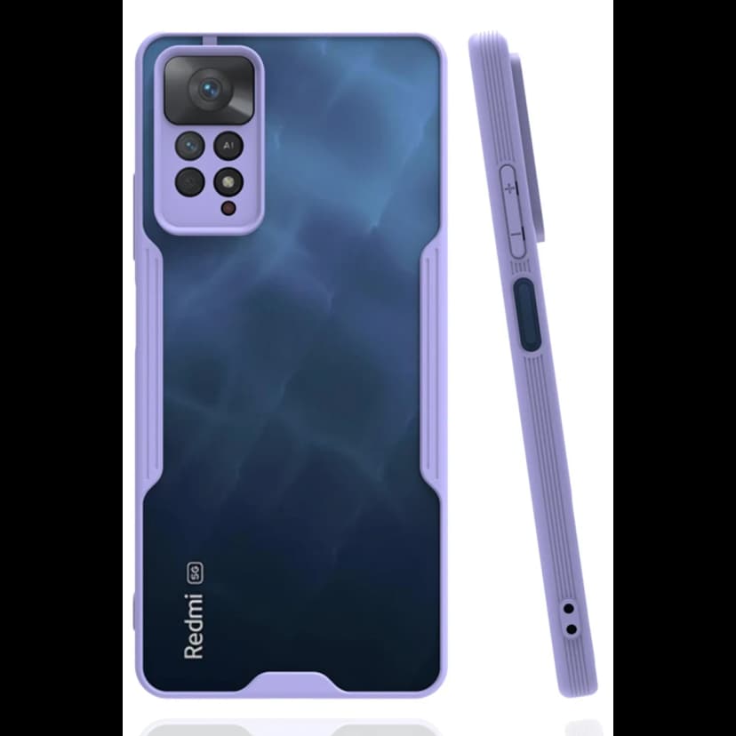 Newface Xiaomi Redmi Note 11 Pro Kılıf Platin Silikon - Lila