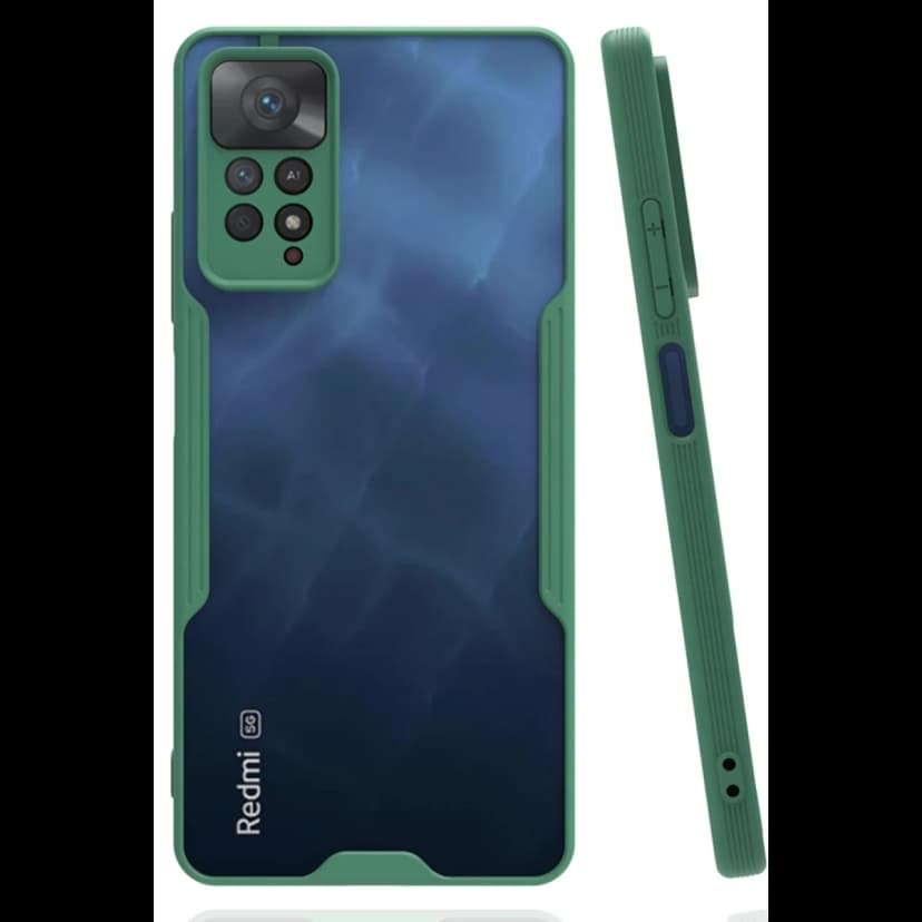 Newface Xiaomi Redmi Note 11 Pro Kılıf Platin Silikon - Yeşil