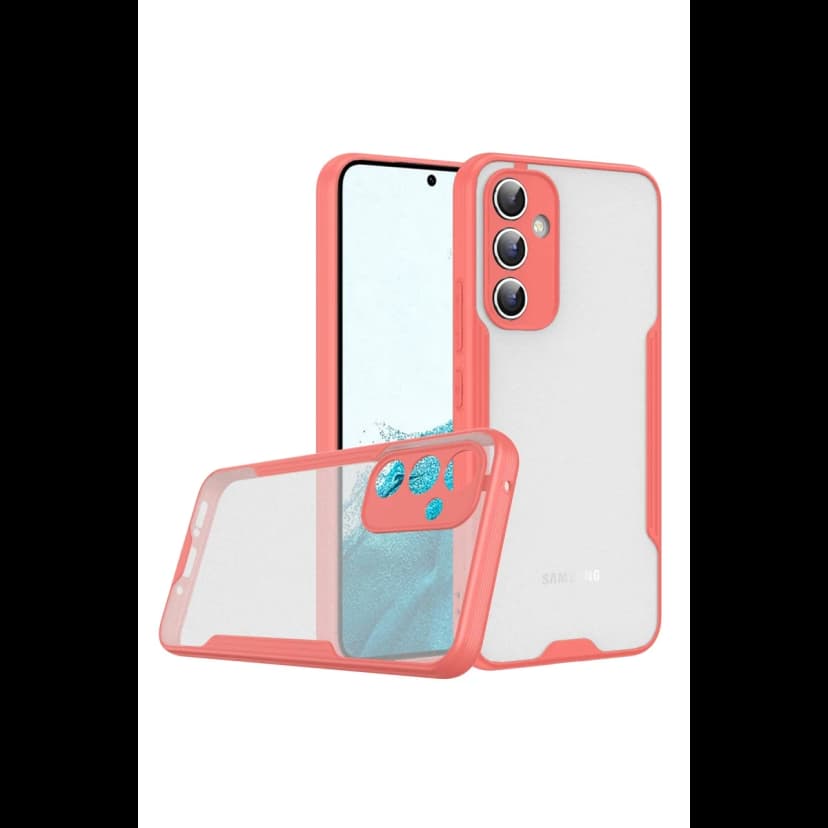 Newface Samsung Galaxy A24 4G Kılıf Platin Silikon - Pembe