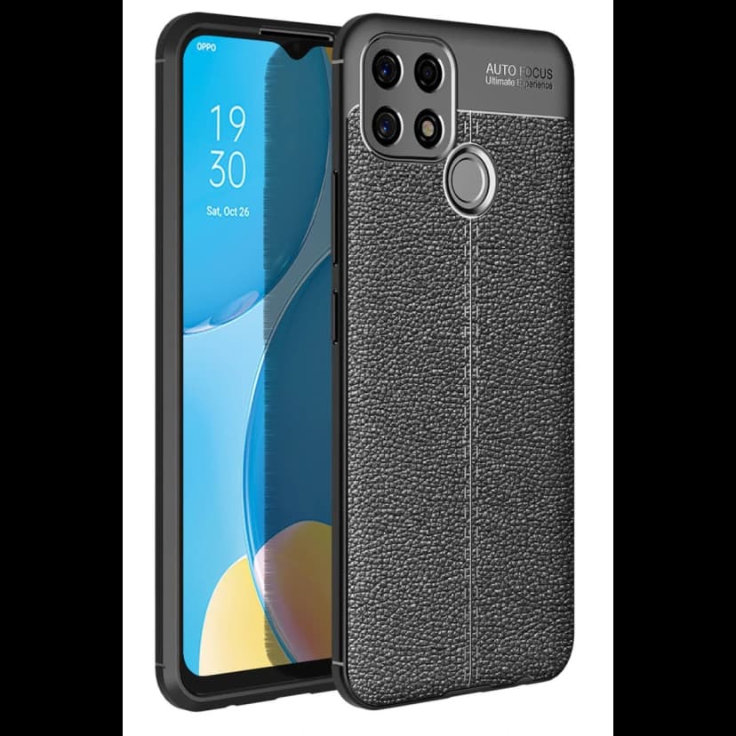 Newface Oppo A15 Kılıf Auto Focus Kapak - Siyah