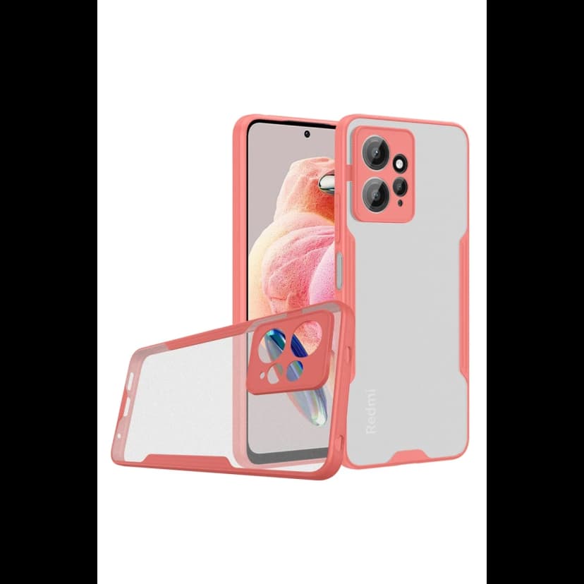 Newface Xiaomi Redmi Note 12 4G Kılıf Platin Silikon - Pembe