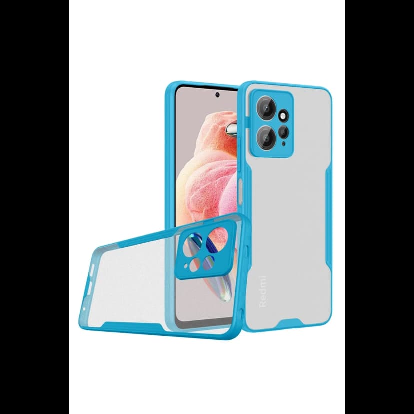 Newface Xiaomi Redmi Note 12 4G Kılıf Platin Silikon - Mavi