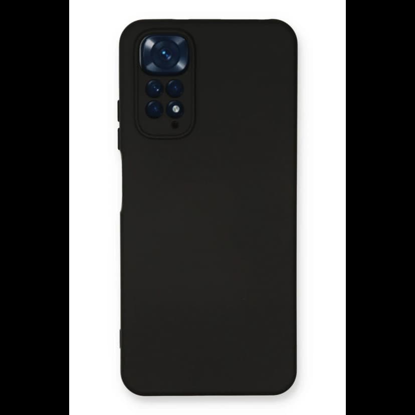 Newface Xiaomi Redmi Note 11 Kılıf Nano içi Kadife Silikon - Siyah