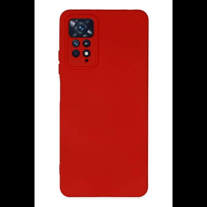 Newface Xiaomi Redmi Note 11 Pro Kılıf Nano içi Kadife Silikon - Kırmızı