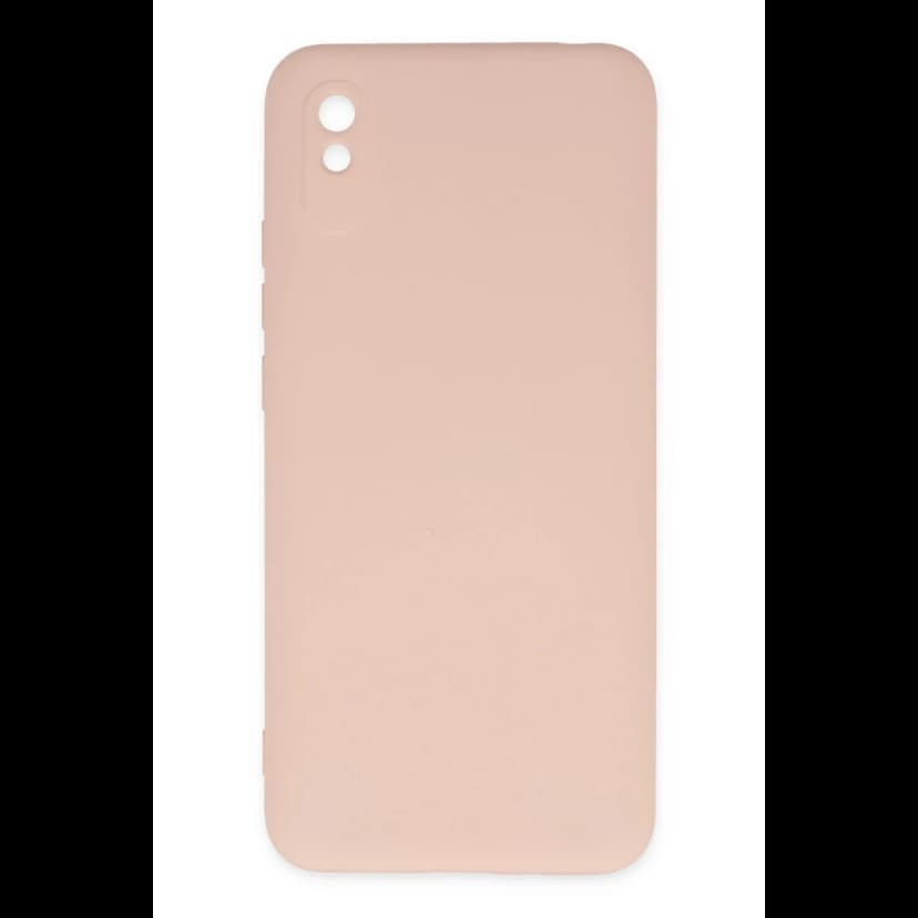 Newface Xiaomi Redmi 9A Kılıf Nano içi Kadife Silikon - Pudra