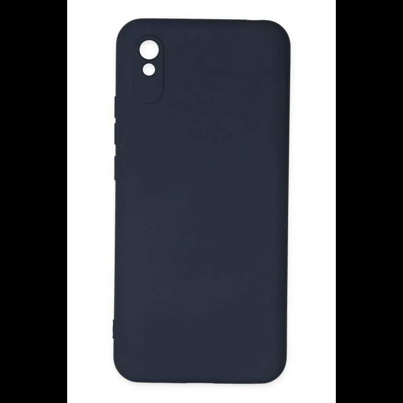 Newface Xiaomi Redmi 9A Kılıf Nano içi Kadife Silikon - Lacivert