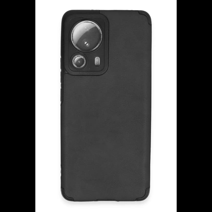 Newface Xiaomi Mi 13 Lite Kılıf Loop Deri Silikon - Siyah