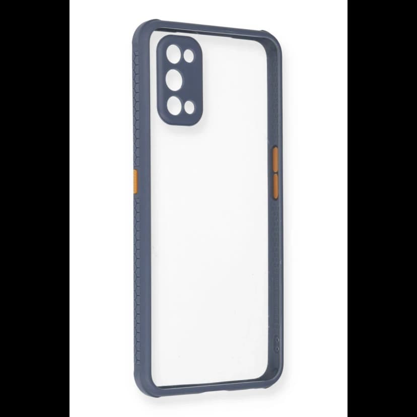 Newface Realme 7 Pro Kılıf Miami Şeffaf Silikon - Gri