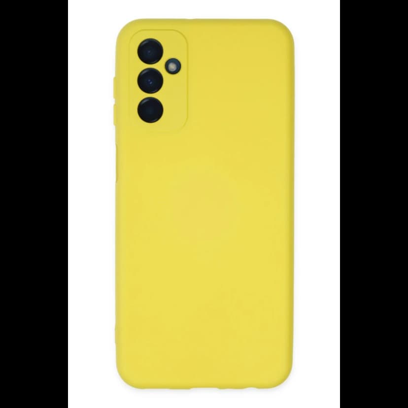 Newface Samsung Galaxy M23 Kılıf Nano içi Kadife Silikon - Sarı