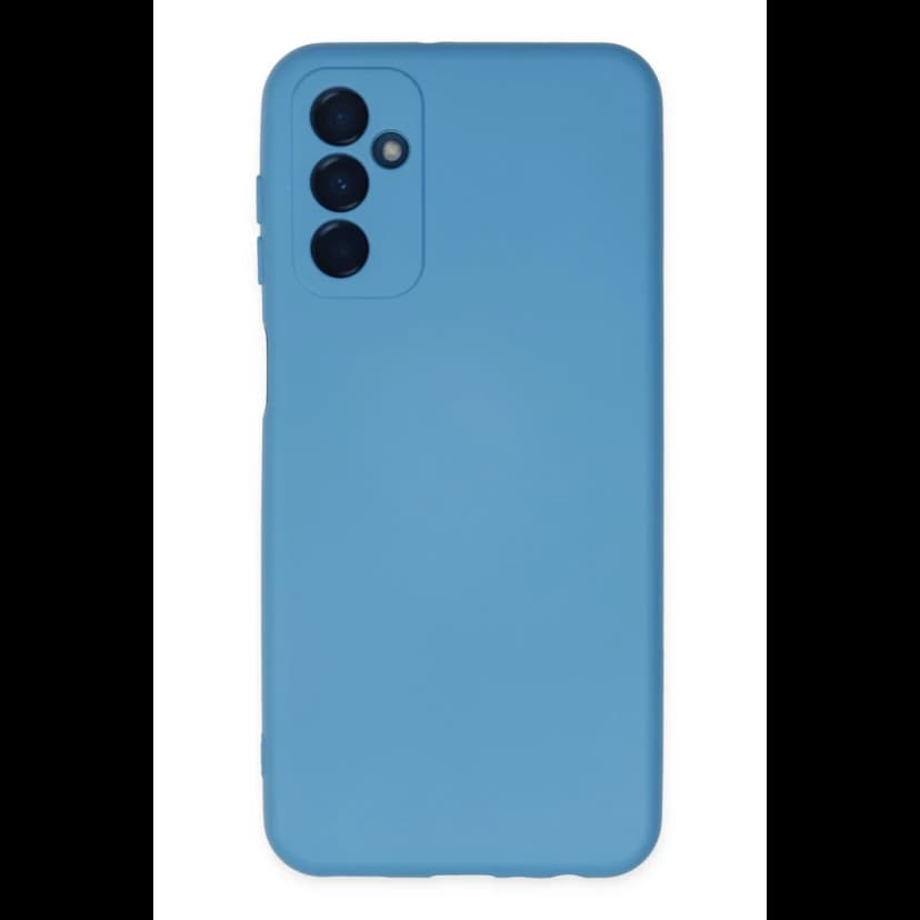 Newface Samsung Galaxy M23 Kılıf Nano içi Kadife Silikon - Mavi
