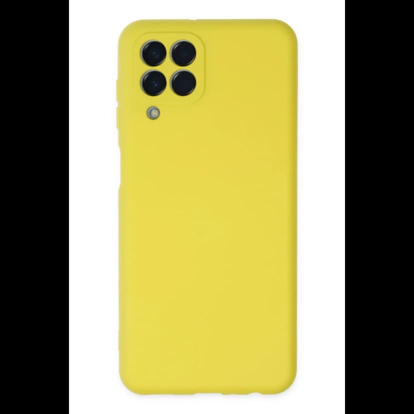 Newface Samsung Galaxy M33 Kılıf Nano içi Kadife Silikon - Sarı