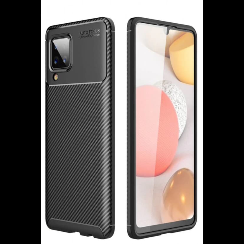 Newface Samsung Galaxy M33 Kılıf Auto Focus Karbon Kapak - Siyah