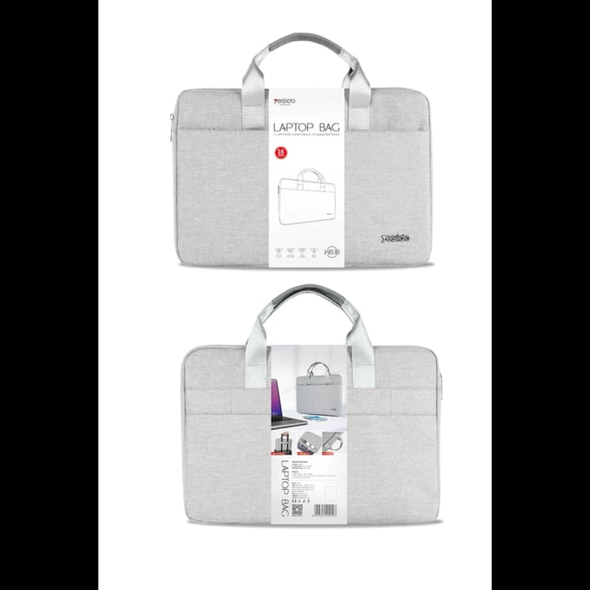 Yesido WB38 Cationic Kumaşlı 16 inç Laptop Çantası - Gri