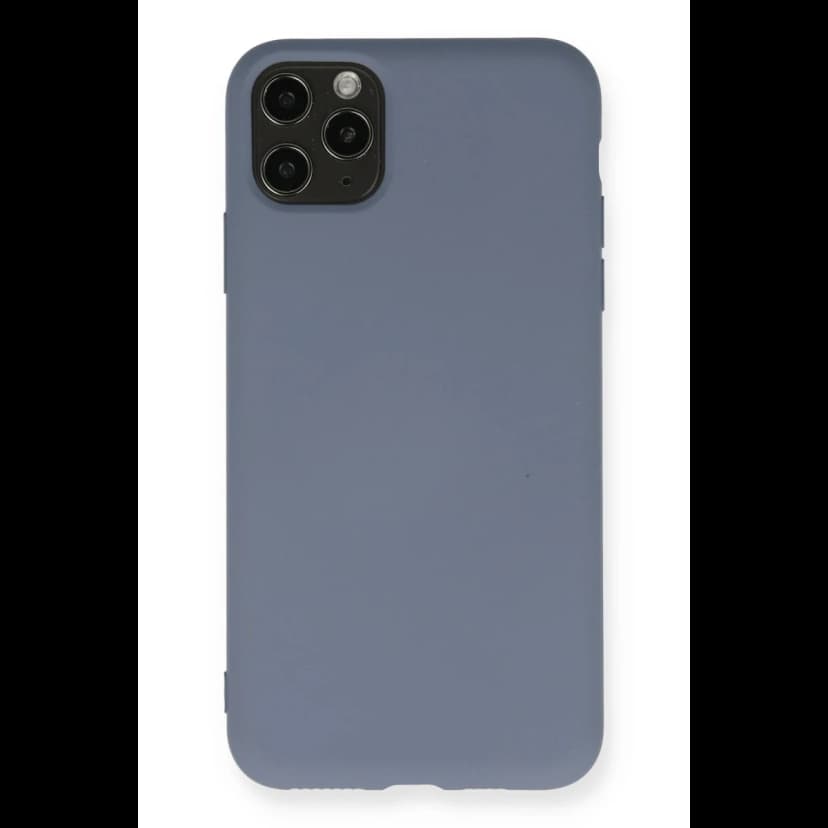 Newface Apple iPhone 11 Pro Max Kılıf Nano içi Kadife Silikon - Gri