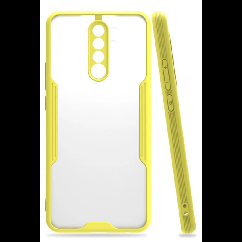Newface Xiaomi Redmi 9 Kılıf Platin Silikon - Sarı