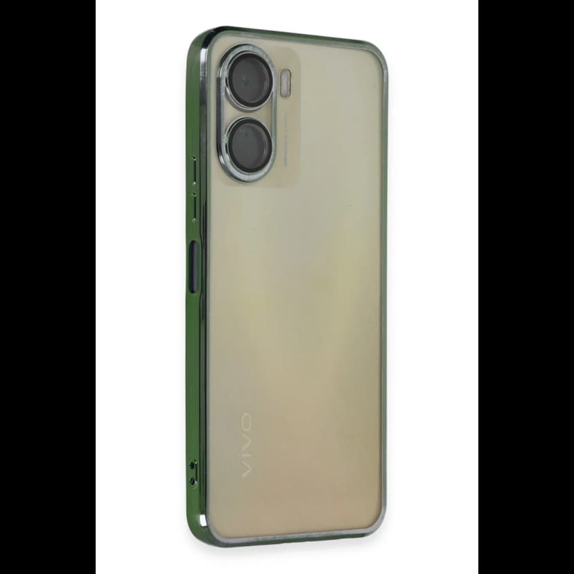 Newface Vivo Y16 Kılıf Razer Lensli Silikon - Yeşil