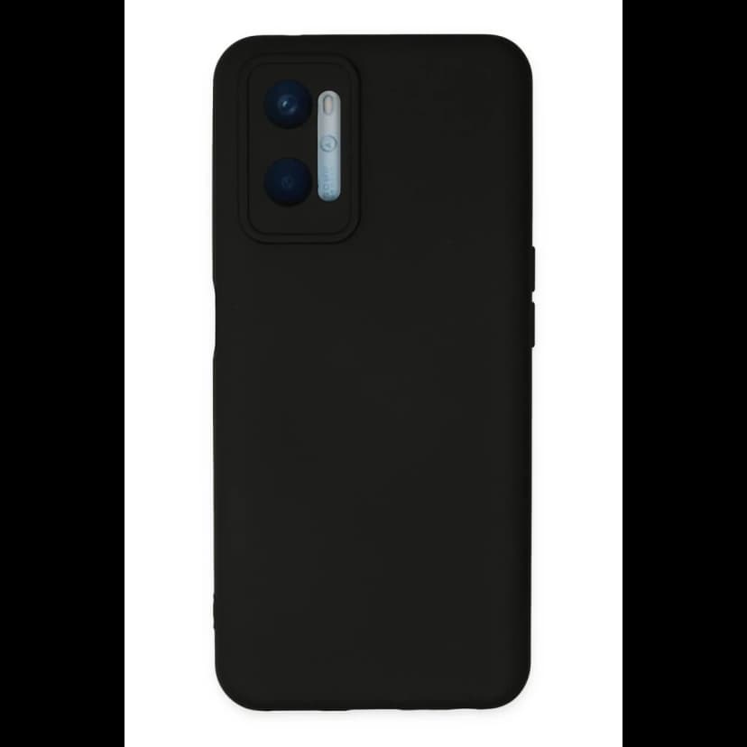 Newface Oppo A96 Kılıf Nano içi Kadife Silikon - Siyah