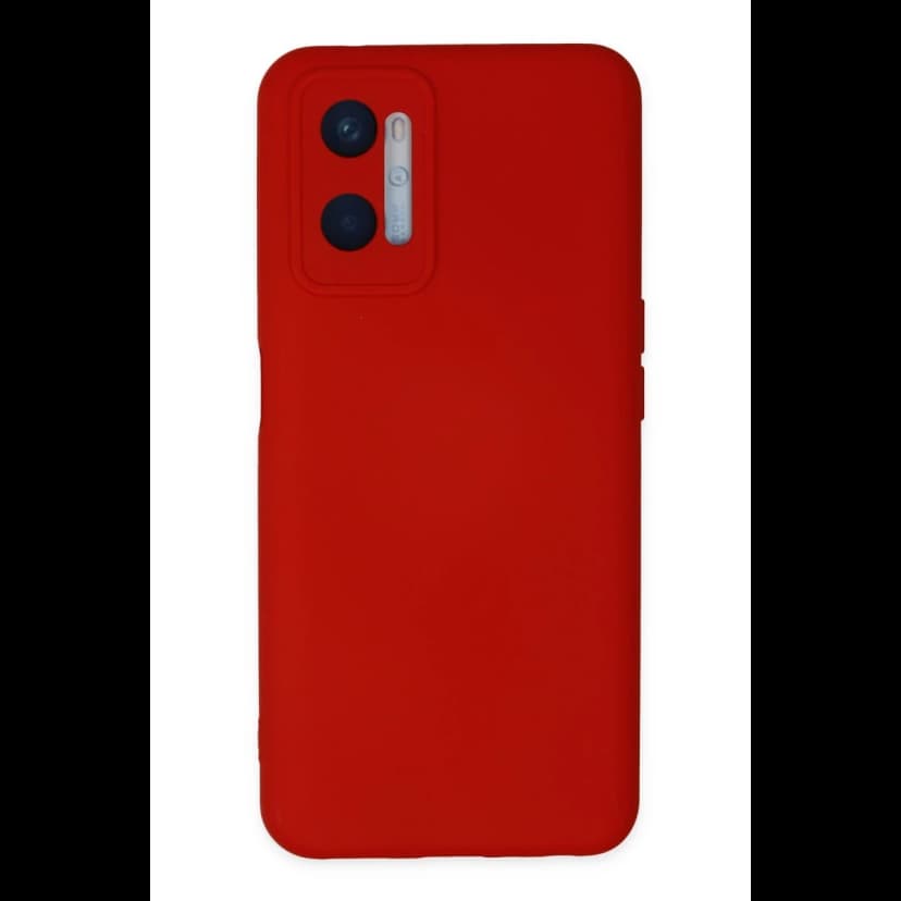 Newface Oppo A96 Kılıf Nano içi Kadife Silikon - Kırmızı