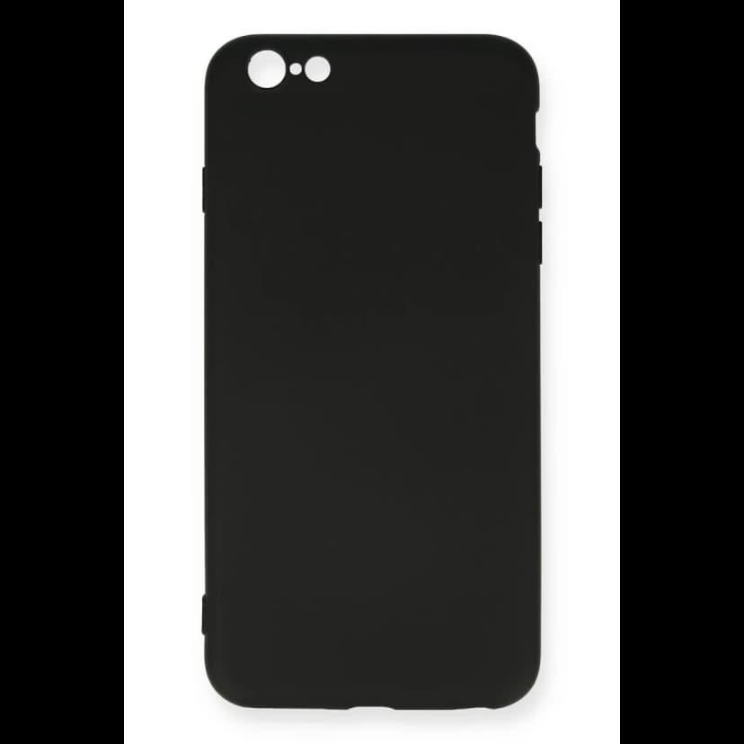 Newface Apple iPhone 6 Plus Kılıf Nano içi Kadife Silikon - Siyah