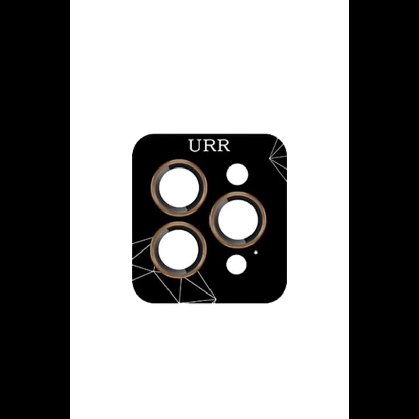 URR Apple iPhone 16 Pro Max 3D PVD Dioxide Kamera Lens Koruyucu - Gold