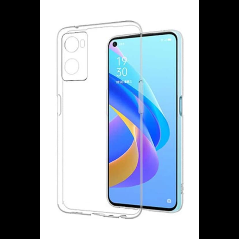 Newface Oppo A96 Kılıf Lüx Şeffaf Silikon