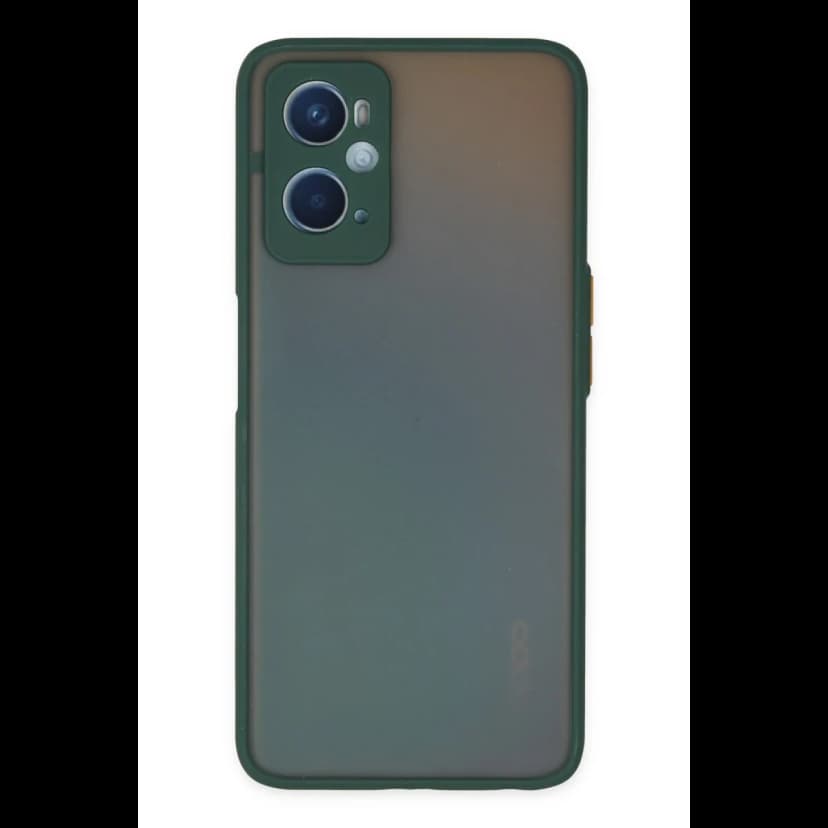 Newface Oppo A96 Kılıf Montreal Silikon Kapak - Yeşil