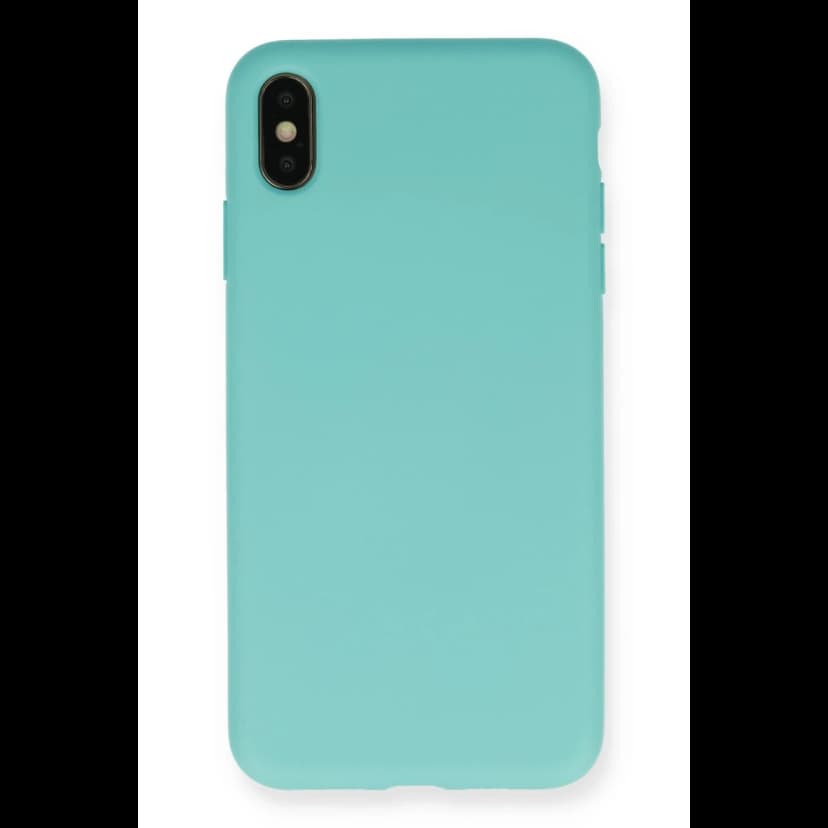 Newface Apple iPhone XS Max Kılıf Nano içi Kadife Silikon - Turkuaz