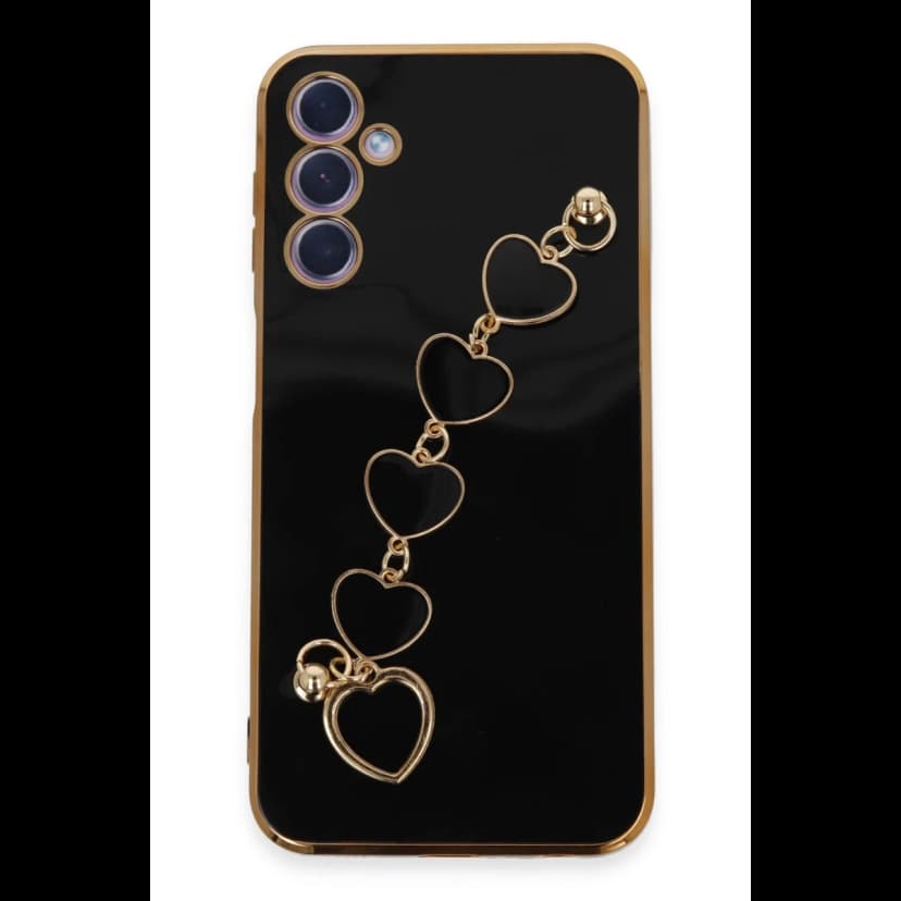 Newface Samsung Galaxy A24 4G Kılıf Esila Silikon - Siyah