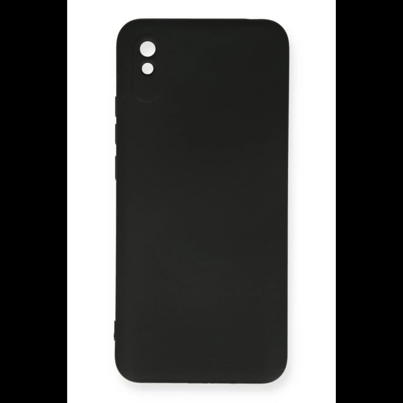 Newface Xiaomi Redmi 9A Kılıf Nano içi Kadife Silikon - Siyah