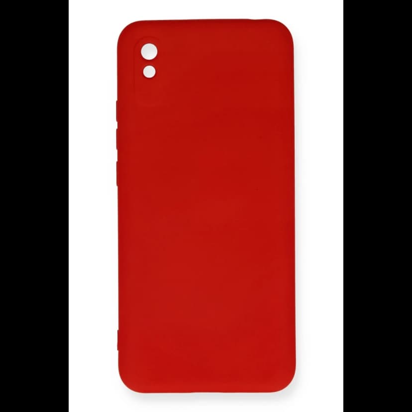 Newface Xiaomi Redmi 9A Kılıf Nano içi Kadife Silikon - Kırmızı
