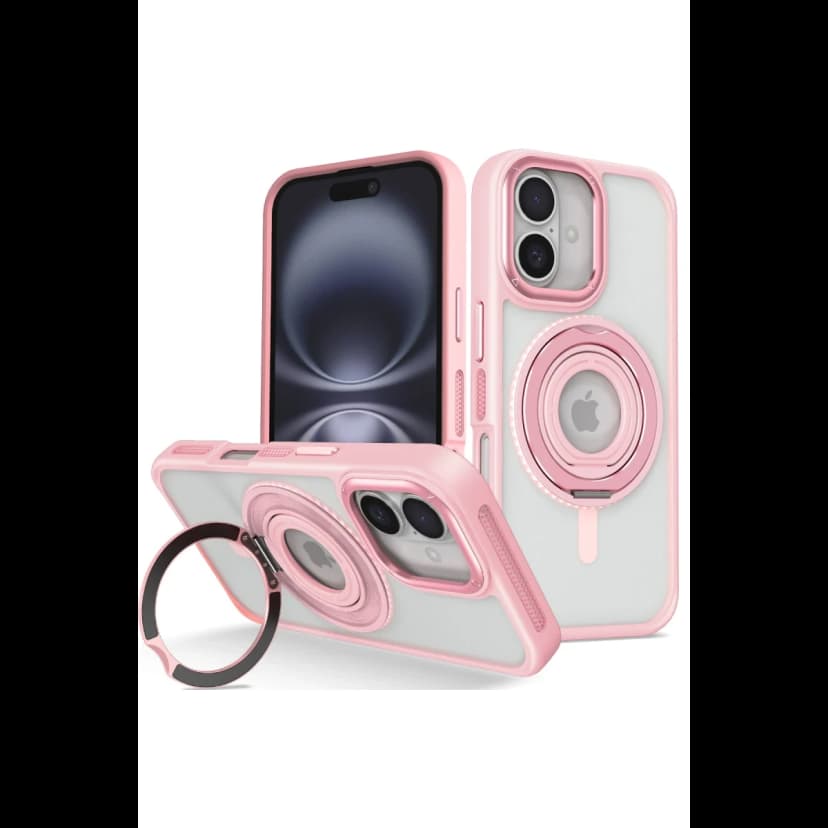Joko Apple iPhone 16 Banza Magsafe Standlı Kapak - Pembe