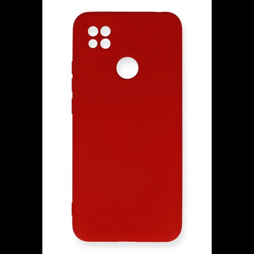 Newface Xiaomi Redmi 9C Kılıf Nano içi Kadife Silikon - Kırmızı