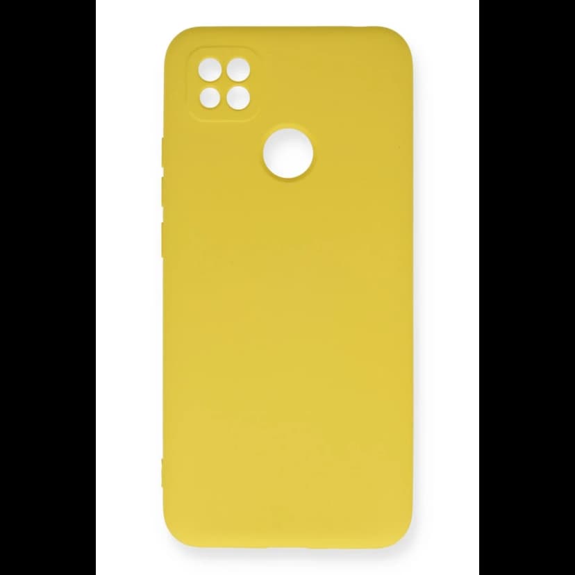Newface Xiaomi Redmi 9C Kılıf Nano içi Kadife Silikon - Sarı